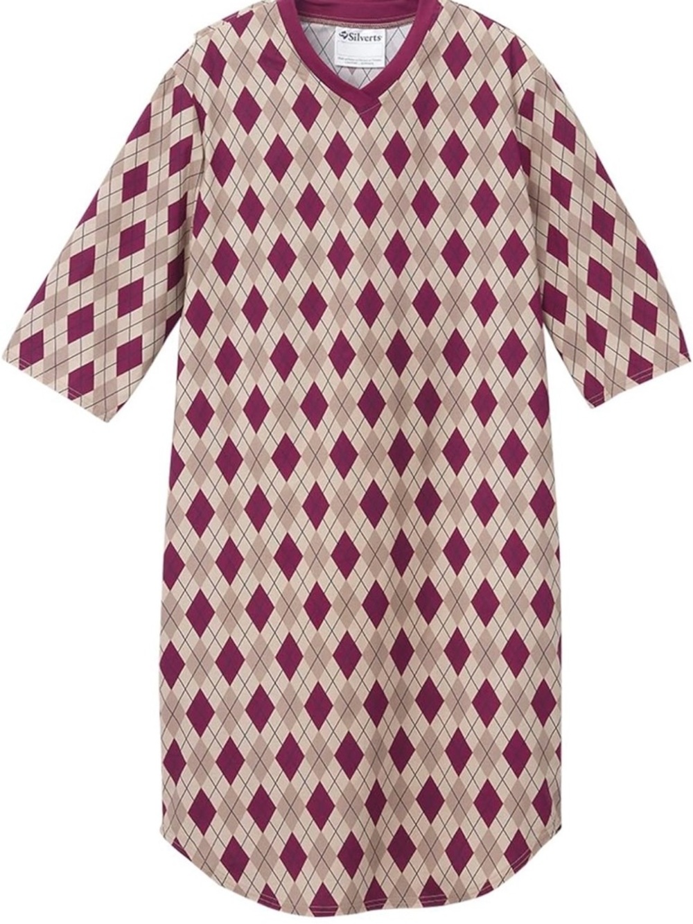 Silverts Men’s Adaptive Clothing Open Back Hospital Gown, Assisted Dressing XL